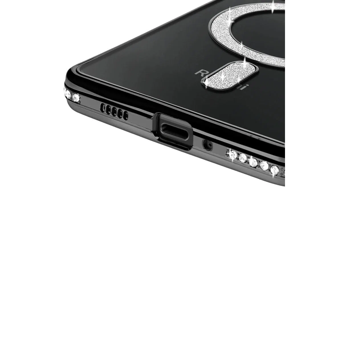 Xiaomi Redmi 14c Joke Simli Magneticsafe Kılıf - Siyah görsel 3