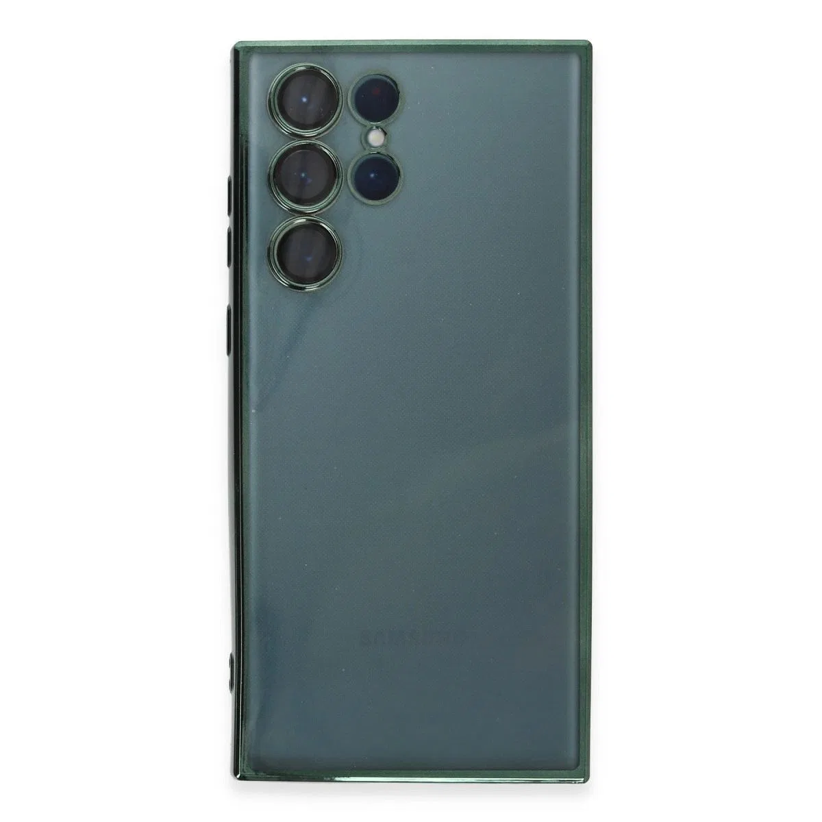 Samsung Galaxy S22 Ultra Kılıf Razer Lensli Silikon - Yeşil görsel 2