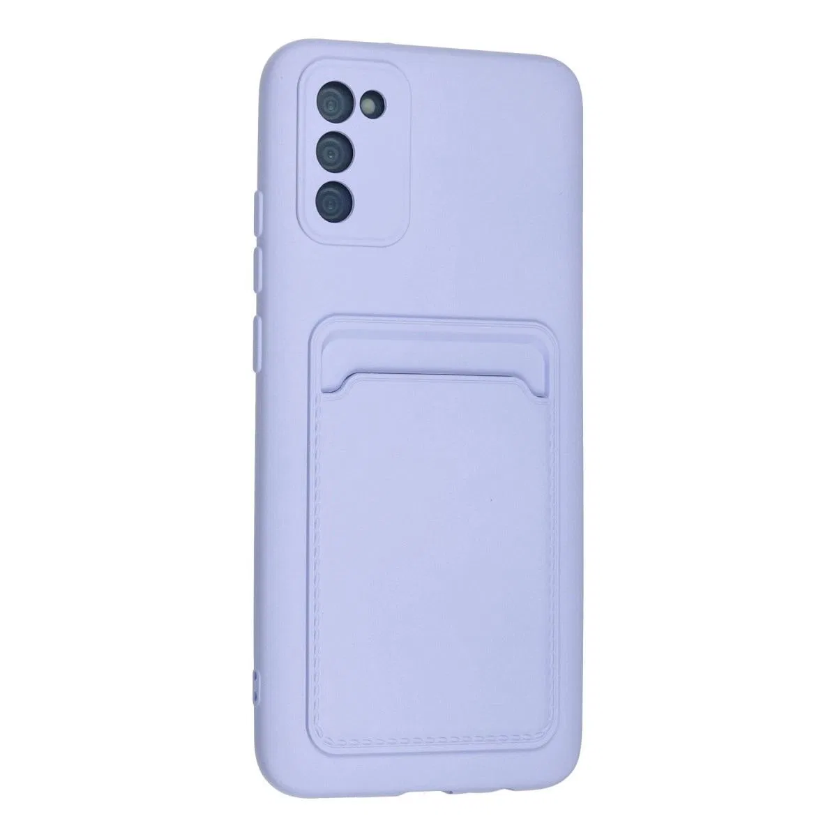 Newface Samsung Galaxy A02s Kılıf Kelvin Kartvizitli Silikon - Lila görsel 3