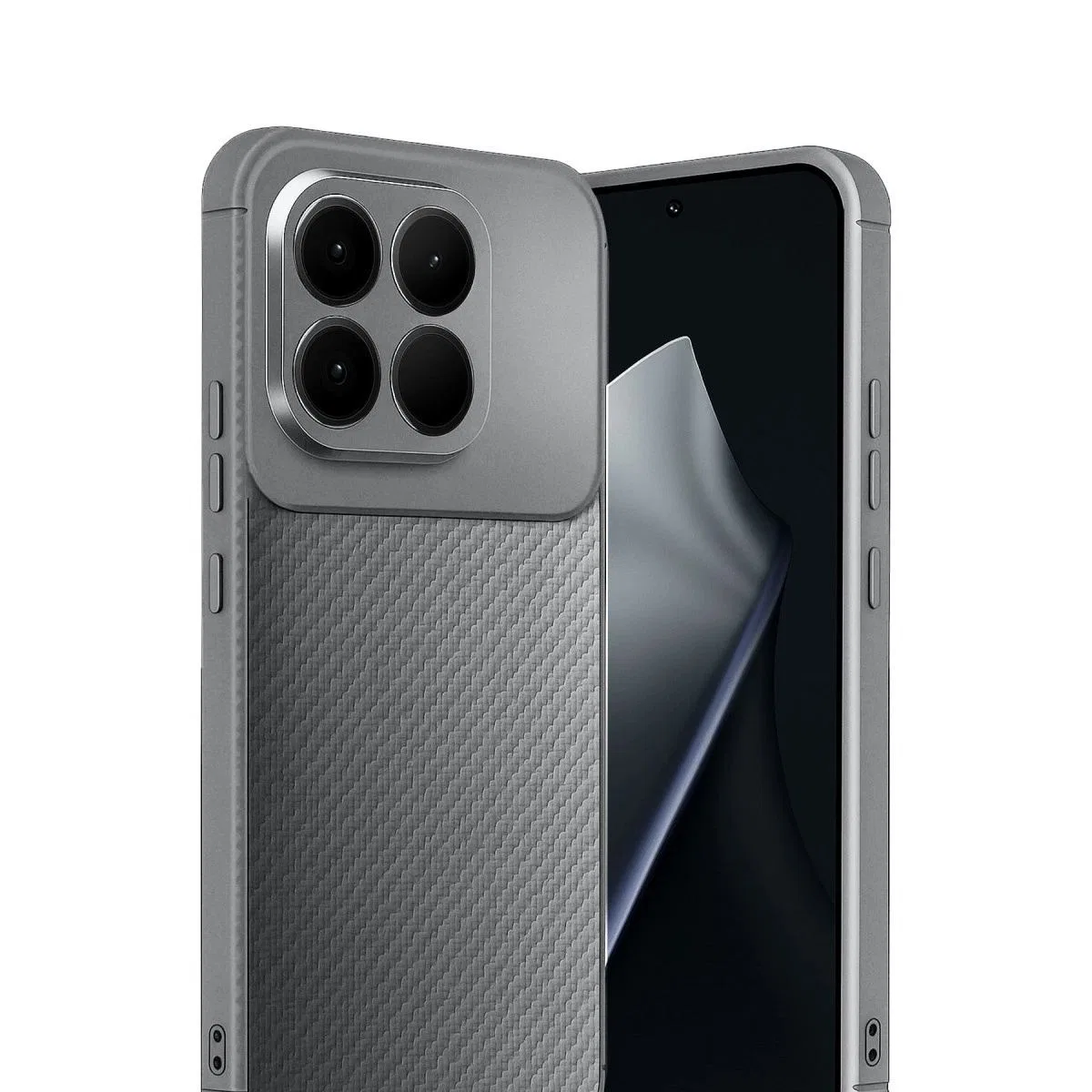 Xiaomi Mi 15t Auto Focus Karbon Kapak - Gri görsel 2