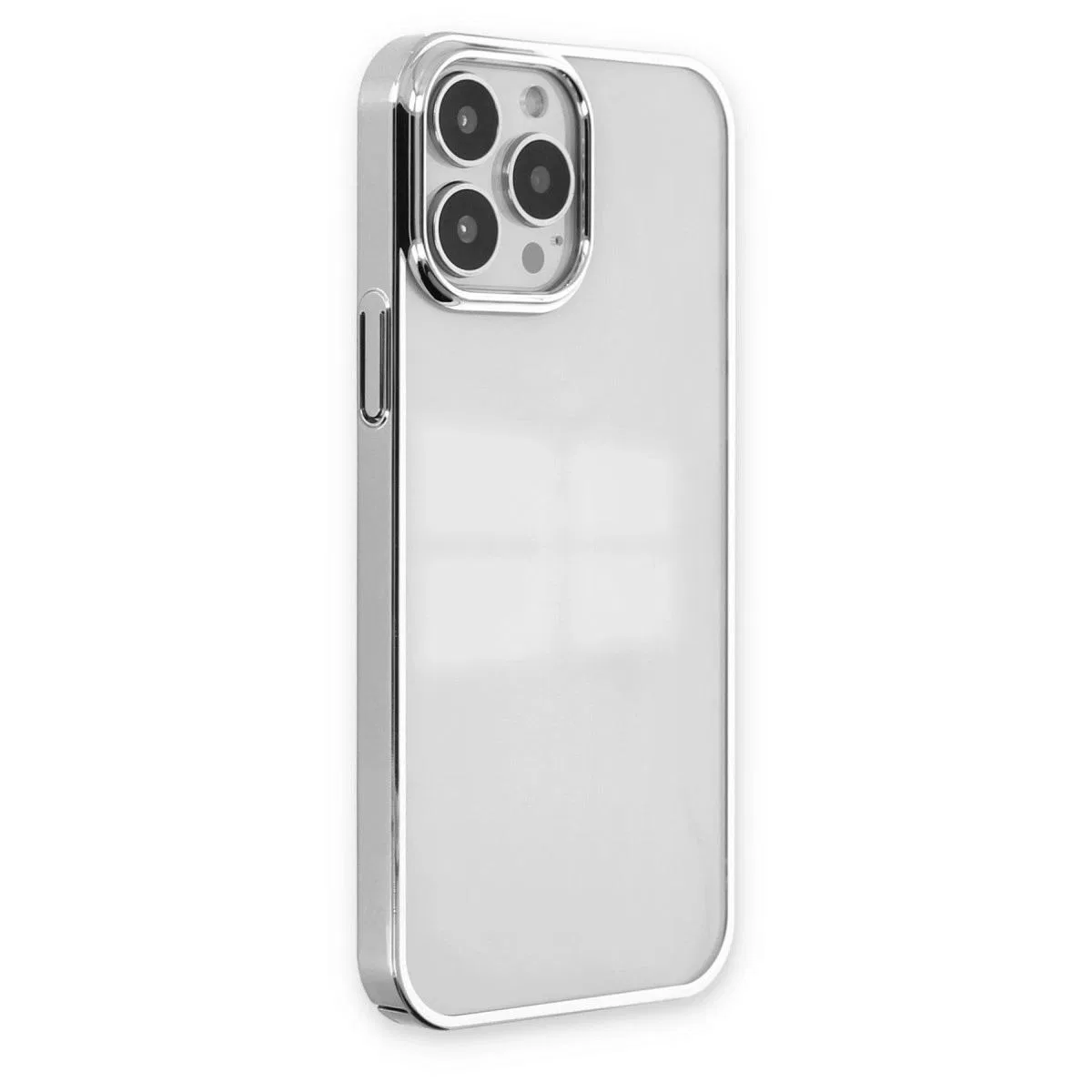 Apple İphone 14 Pro Max Kılıf Element Silikon - Gümüş görsel 2