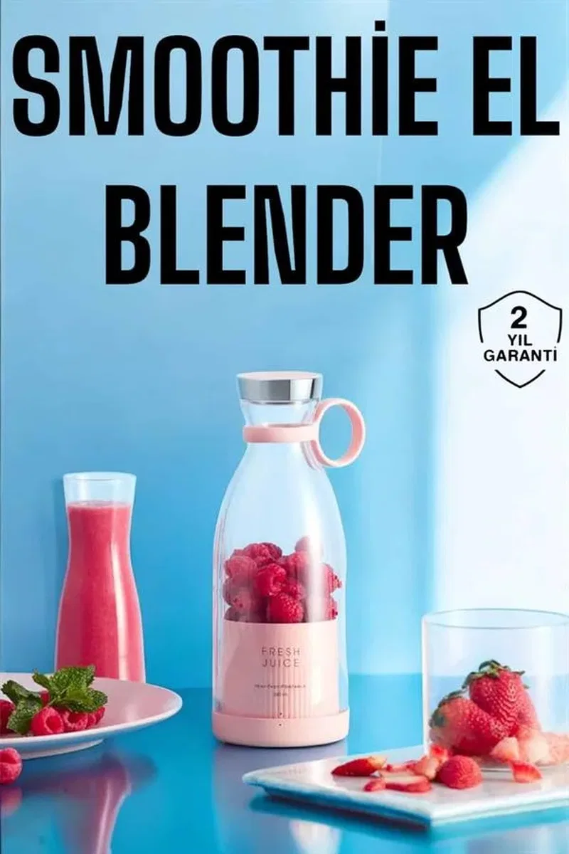 El Blender Bardak Blender Şarjlı Taşınabilir Meyve Sıkcağı Smoothie görsel 2