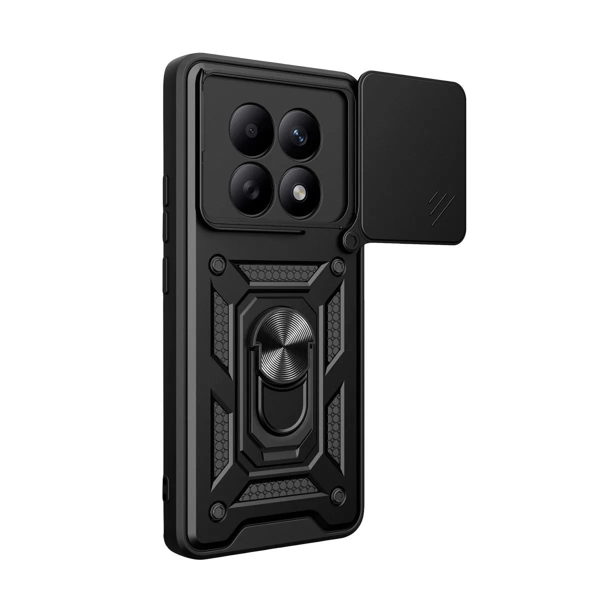 Xiaomi Redmi Note 15 4g Pars Lens Yüzüklü Silikon - Siyah görsel 3