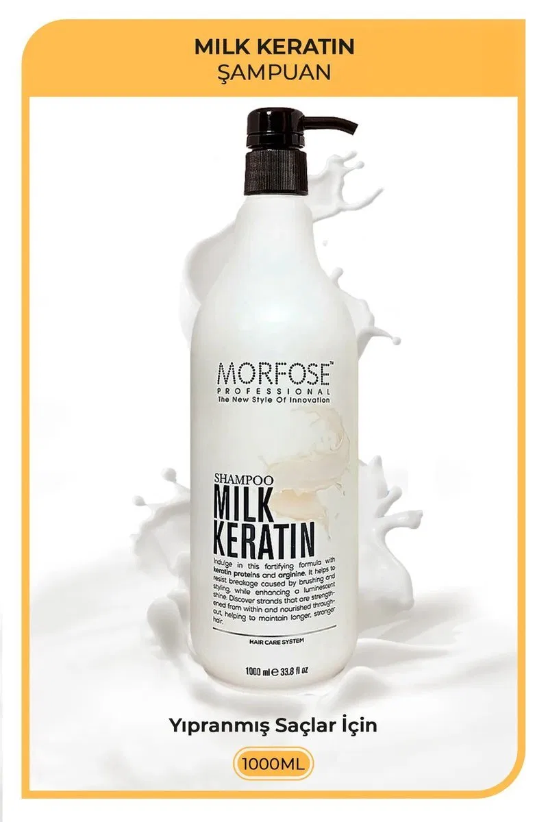 Milk Keratin Şampuan 1000 ML - Besleyici Koruyucu Etki