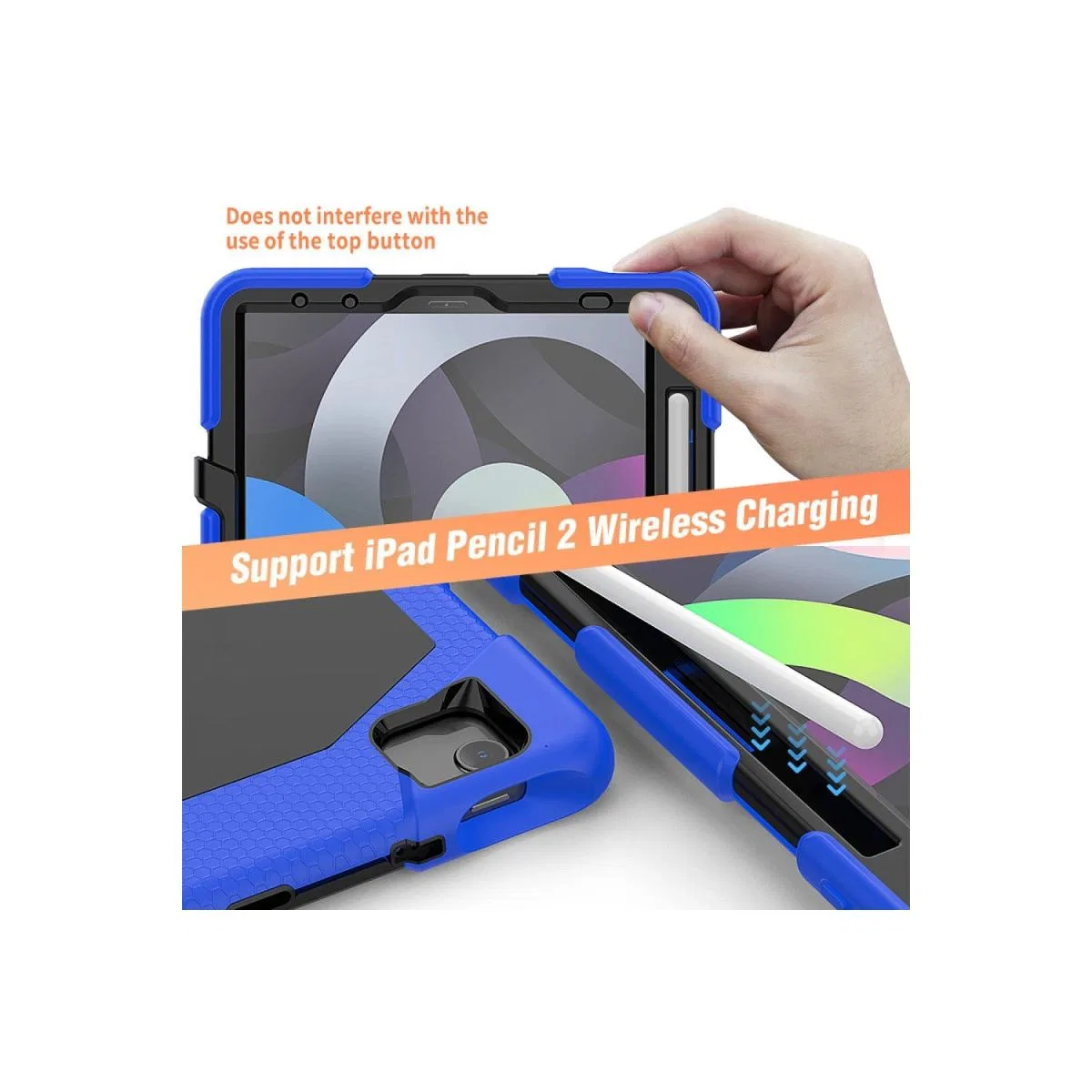 Apple İpad Pro 11 (2020) Kılıf Griffin Tablet Kapak - Mavi görsel 7