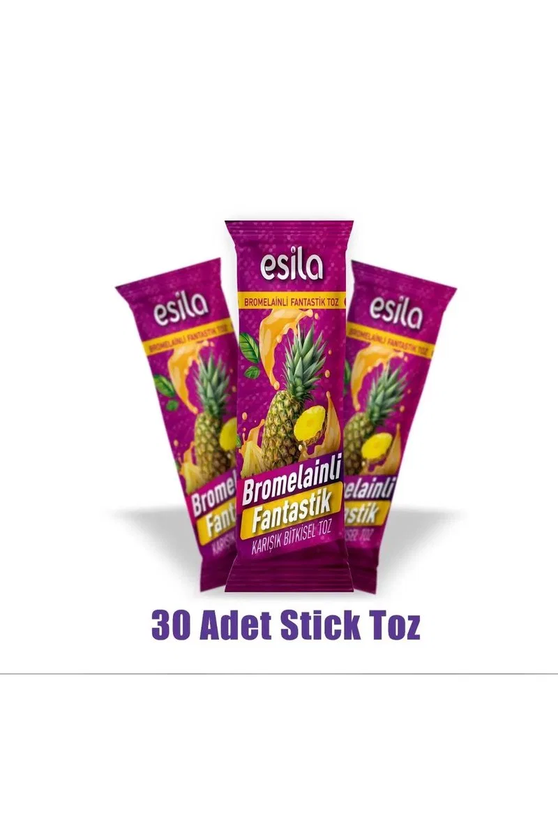 Fantastik 30’lu Stick Bromelainli Bitkisel Toz Çay görsel 2