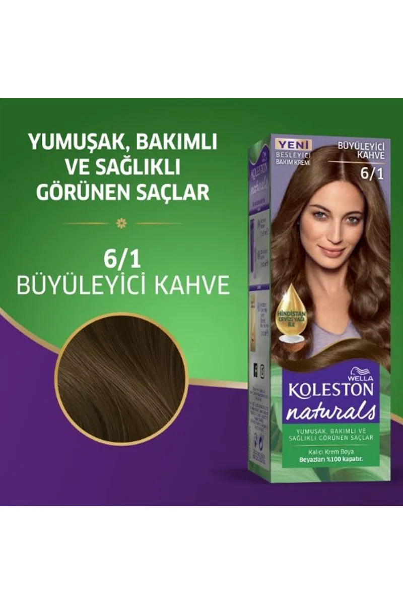 Naturals Saç Boyası Büyüleyici Kahve 6/1 2x Paket görsel 2