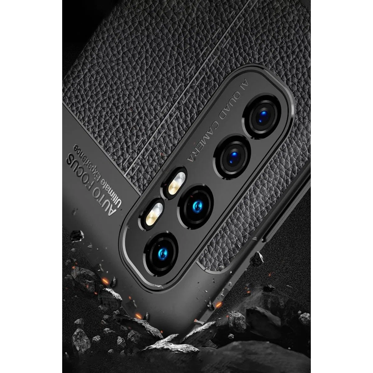 Xiaomi Mi Note 10 Lite Kılıf Auto Focus Kapak - Kırmızı görsel 4