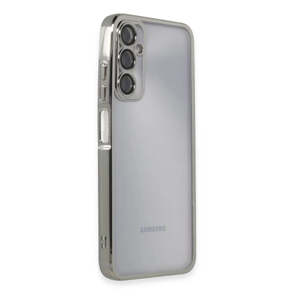 Samsung Galaxy A05s Kılıf Razer Lensli Silikon - Gümüş görsel 2