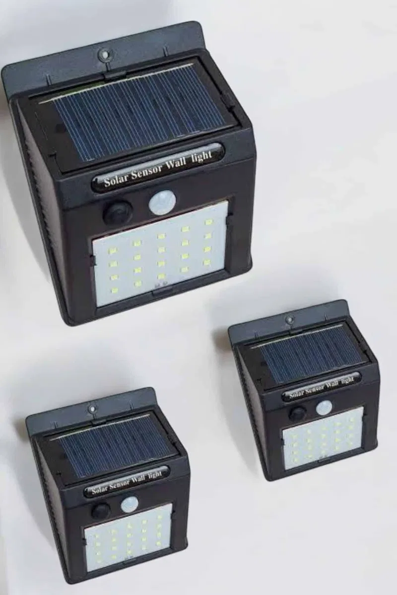 Güneş Enerjili Bahçe Lambası Solar Gece Aydınlatma Sensörlü Lamba görsel 2