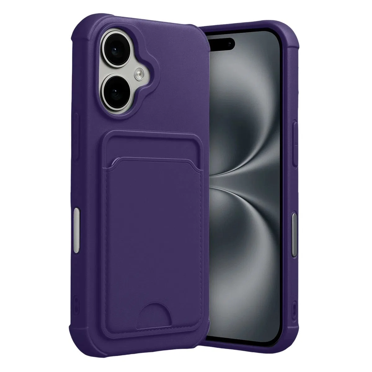 Apple İphone 17 Kelvin Kartvizitli Silikon - Derin Mor