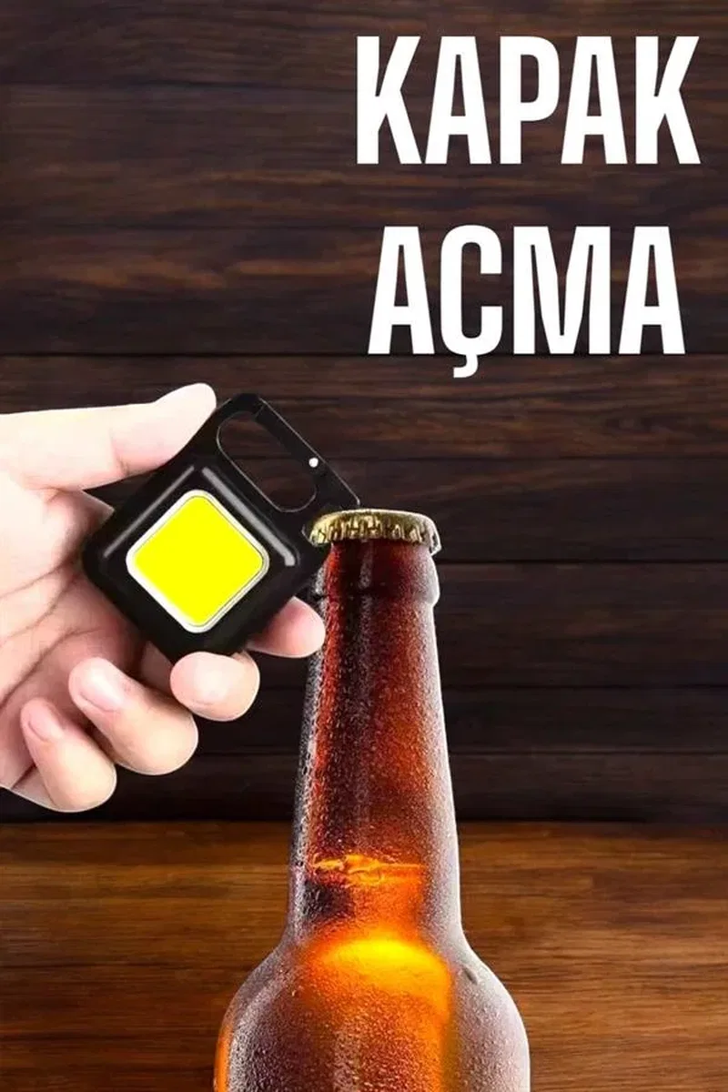 Anahtarlık Çok Amaçlı Mıknatıslı Taşınabilir Işık Led Şarjlı görsel 5