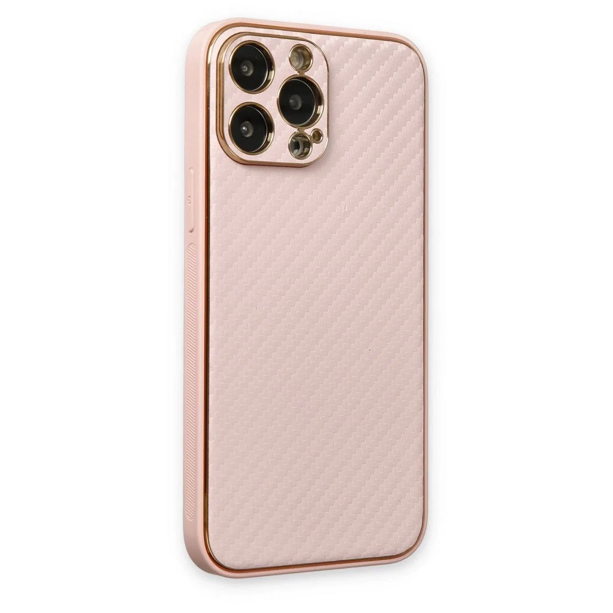 Apple İphone 13 Pro Kılıf Coco Karbon Silikon - Pembe görsel 2