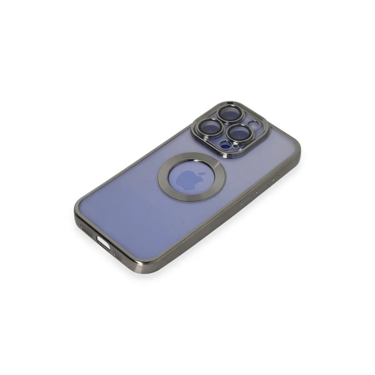 Apple İphone 15 Pro Kılıf Slot Silikon - Titan Gri görsel 4