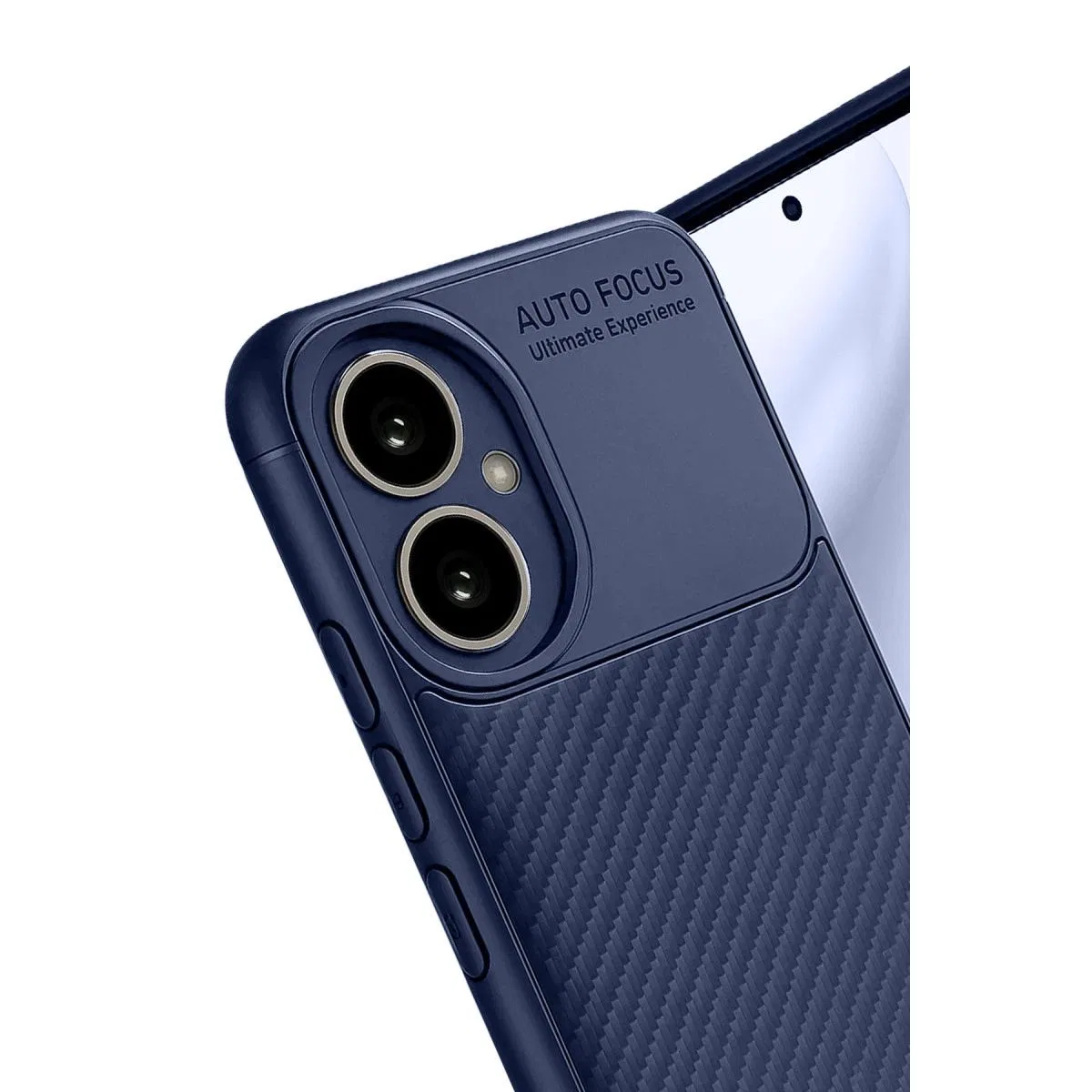 Honor 400 Kılıf Auto Focus Karbon Kapak - Lacivert görsel 4