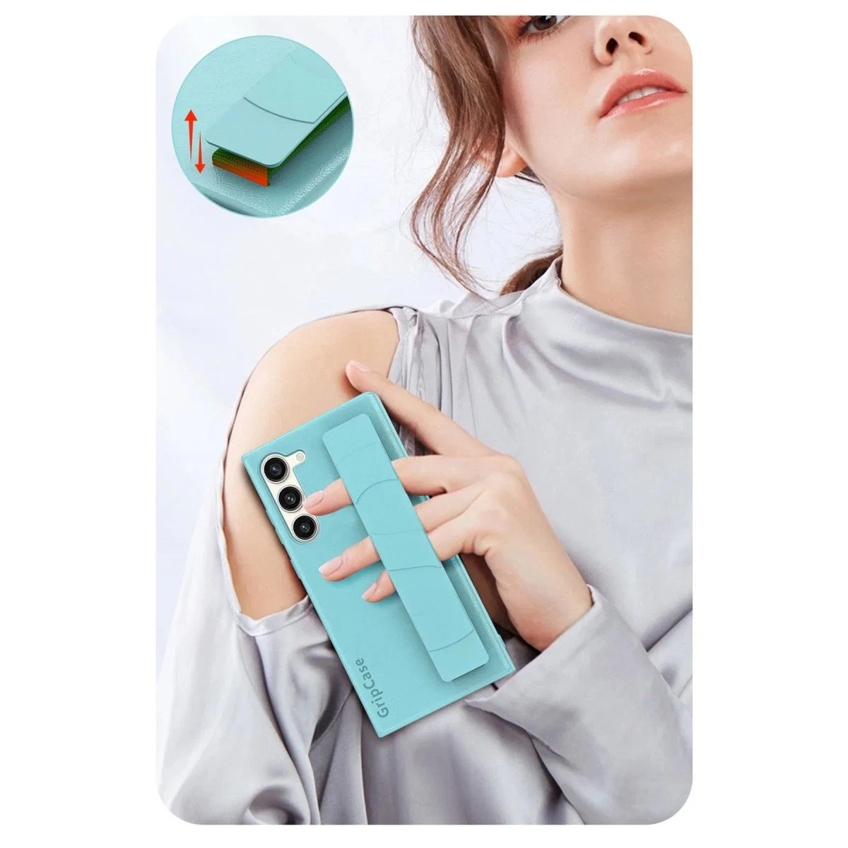 Samsung Galaxy S24 Kılıf Data Kapak - Siyah görsel 5