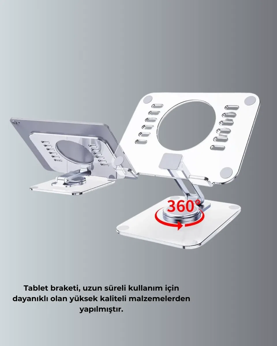 Çift Eksenli Ayarlanabilir Tablet Destek Standı Yeni Nesil görsel 5