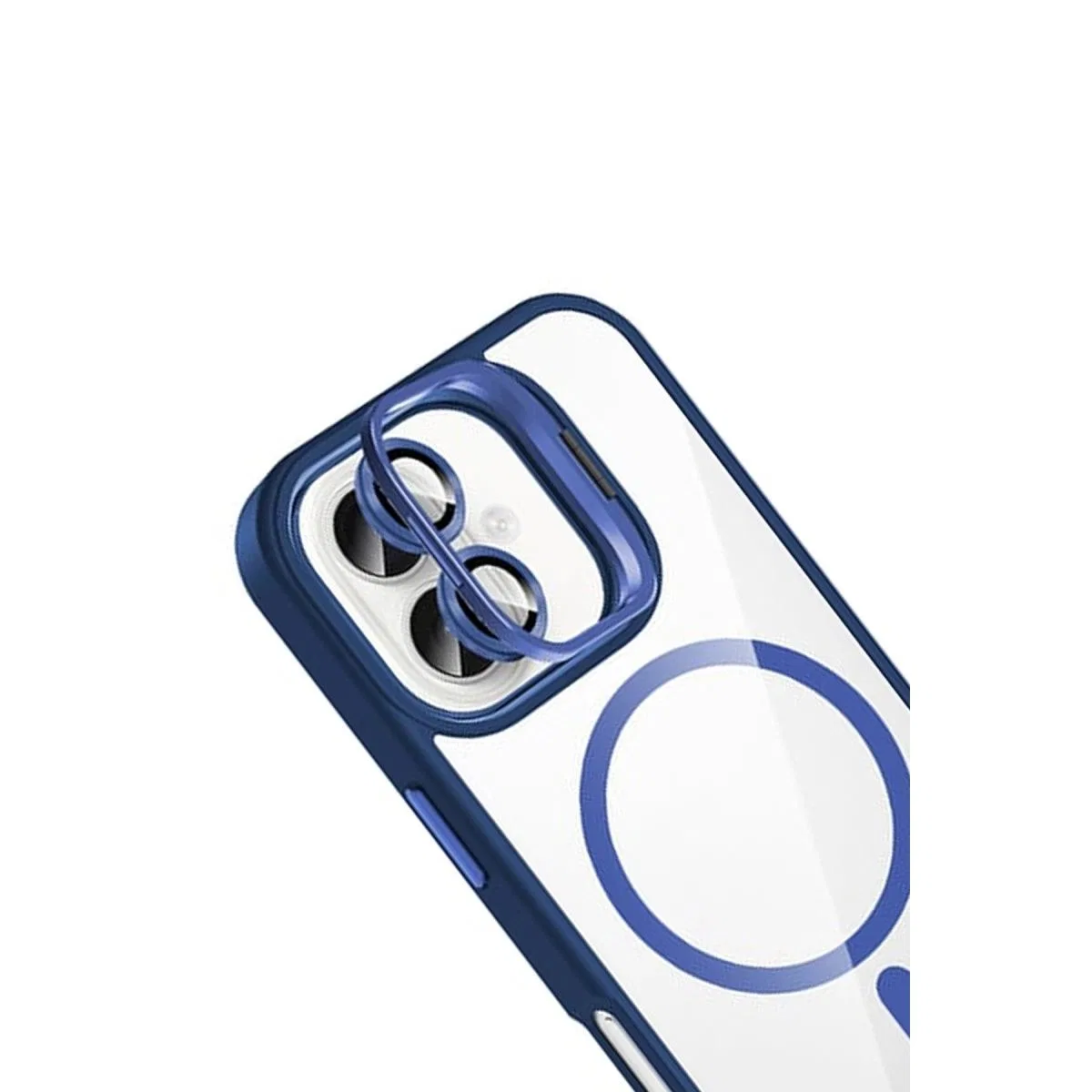 Joko Apple İphone 16 Plus Remim Lensli Magsafe Standlı Kapak - Lacivert görsel 4