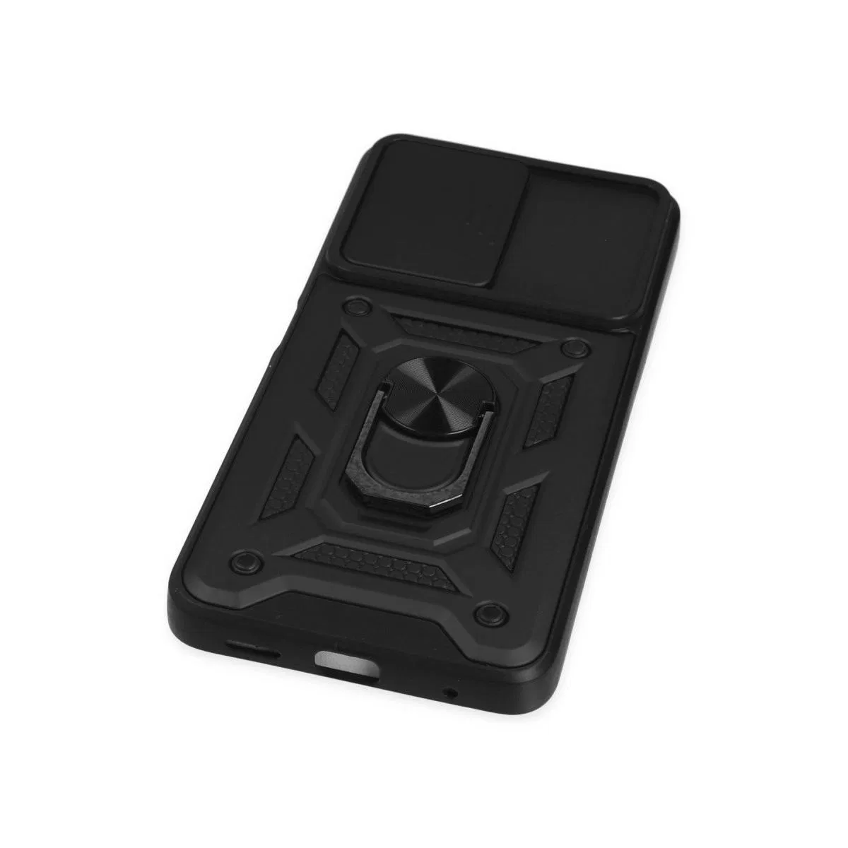 Xiaomi Poco X3 Gt Kılıf Pars Lens Yüzüklü Silikon - Siyah görsel 5