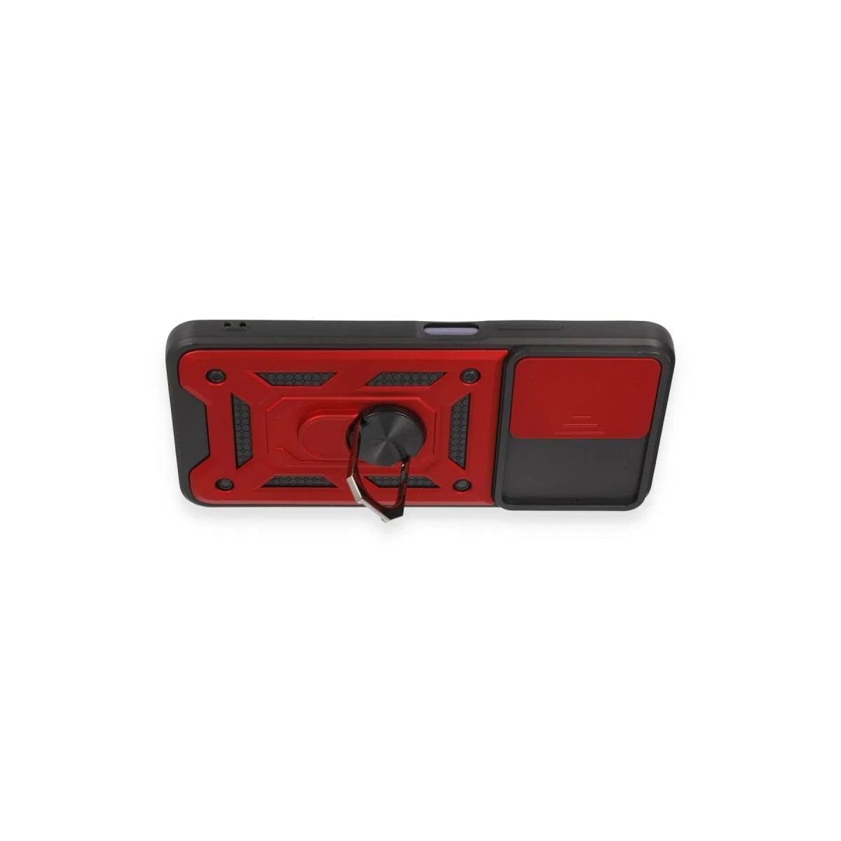 Xiaomi Redmi Note 12 5g Kılıf Pars Lens Yüzüklü Silikon - Kırmızı görsel 3