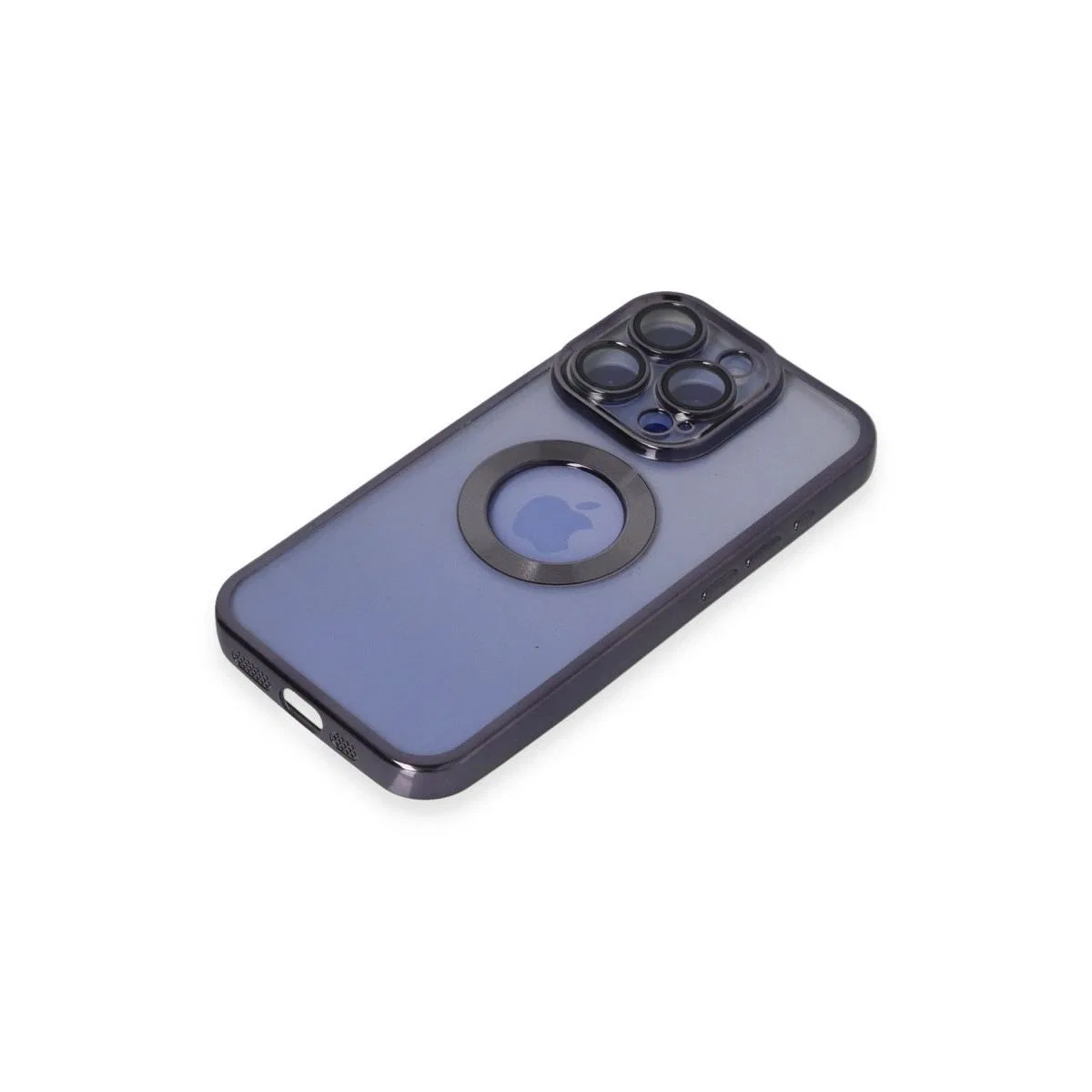 Apple İphone 15 Pro Max Kılıf Slot Silikon - Mor görsel 4