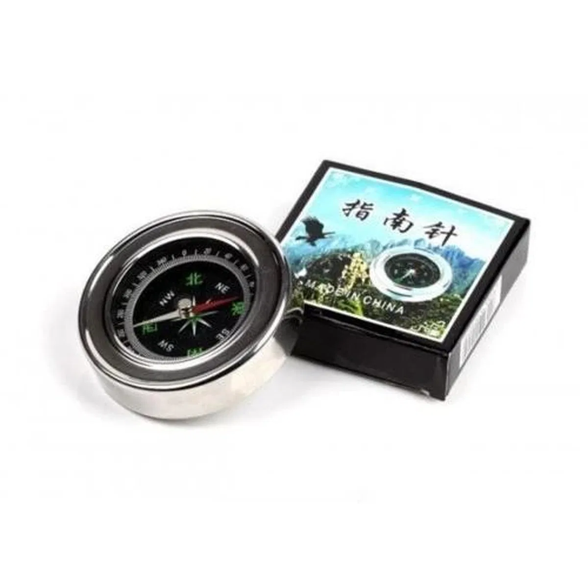 Yuvarlak Metal Kasa Dayanıklı Pusula 60mm görsel 3