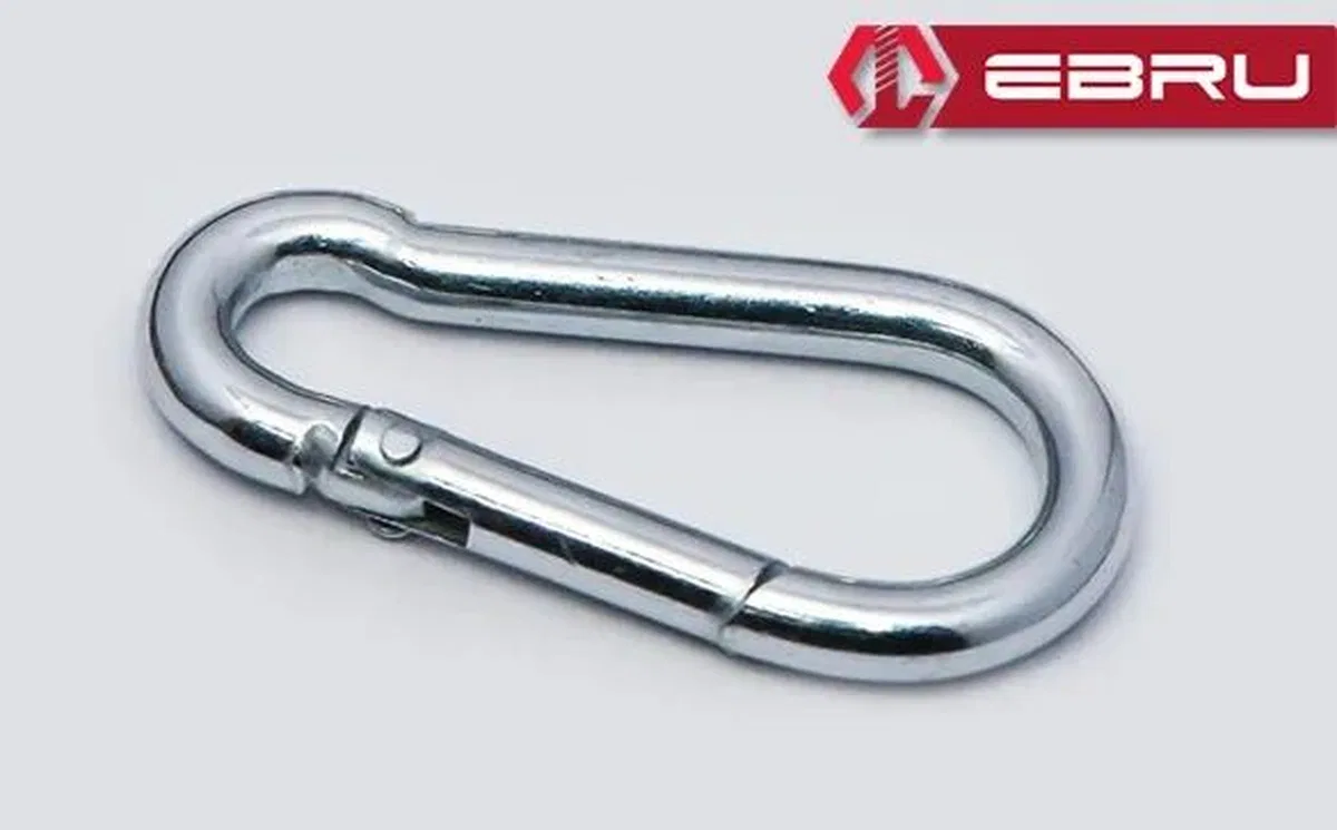 Yaylı Karabina, Çengel, Kanca 6mm - 50 Adet görsel 2