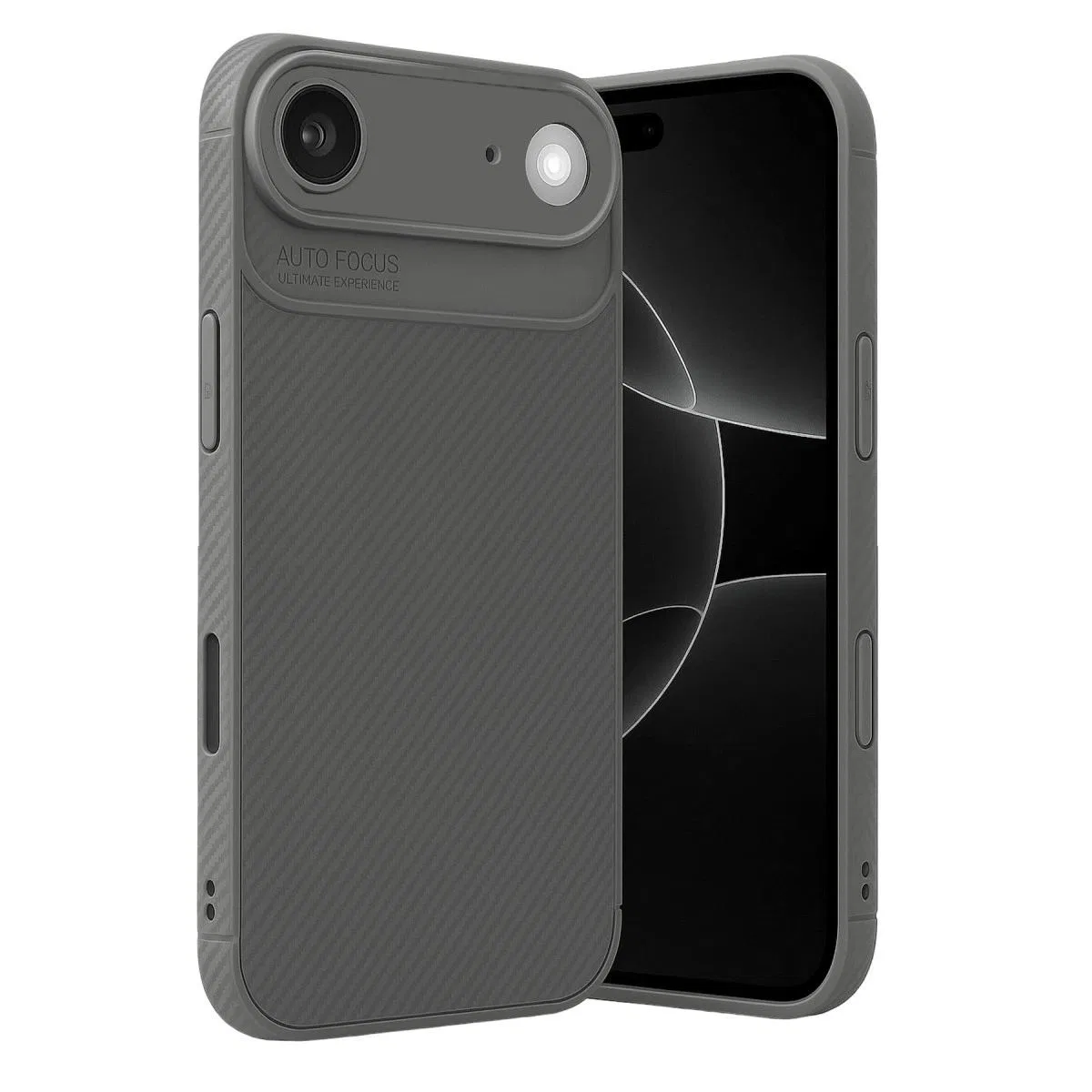 Apple İphone 17 Air Auto Focus Karbon Kapak - Gri