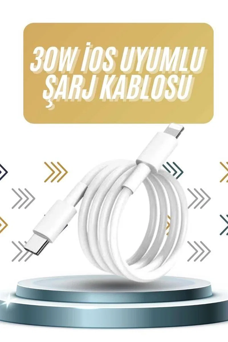 Ios Tüm Serilerle Uyumlu 30w Hızlı Şarj Aleti 11 12 13 14/pro Max Mini Plus görsel 2