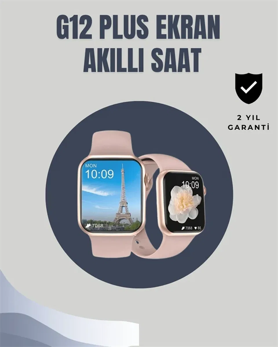 Su Geçirmez Akıllı Saat – 300 mAh Batarya, Sesli Arama, Uyku & Adım Takibi görsel 2