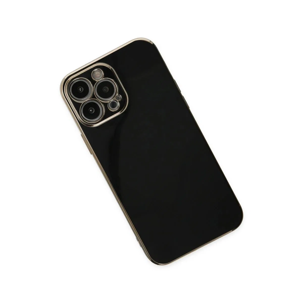 Apple İphone 15 Pro Max Kılıf Volet Silikon - Siyah görsel 2