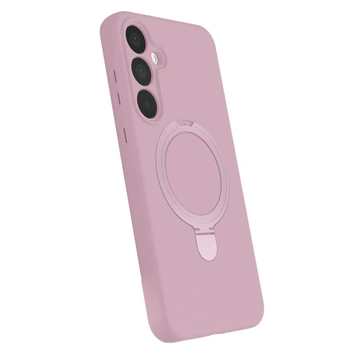 Samsung Galaxy A55 5g Regal Magsafe Standlı Kapak - Açık Pembe görsel 3