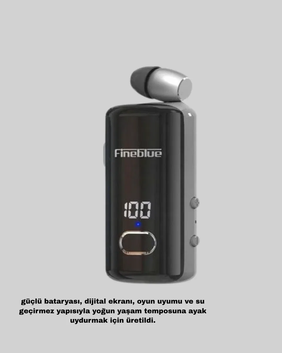 Bluetooth 5. 3 Kablosuz Kulaklık Geri Çekilebilir Kablolu ve Ekranlı görsel 5