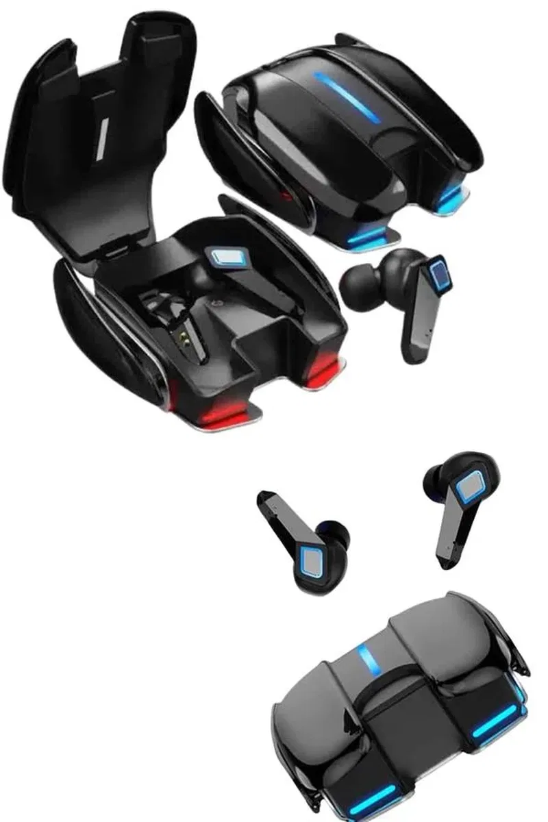 Oyuncu Kulaklığı Bluetooth Kulaklık Kablosuz RGB Işıklı Gamer Kulaklık Gürültü Önleyici görsel 5
