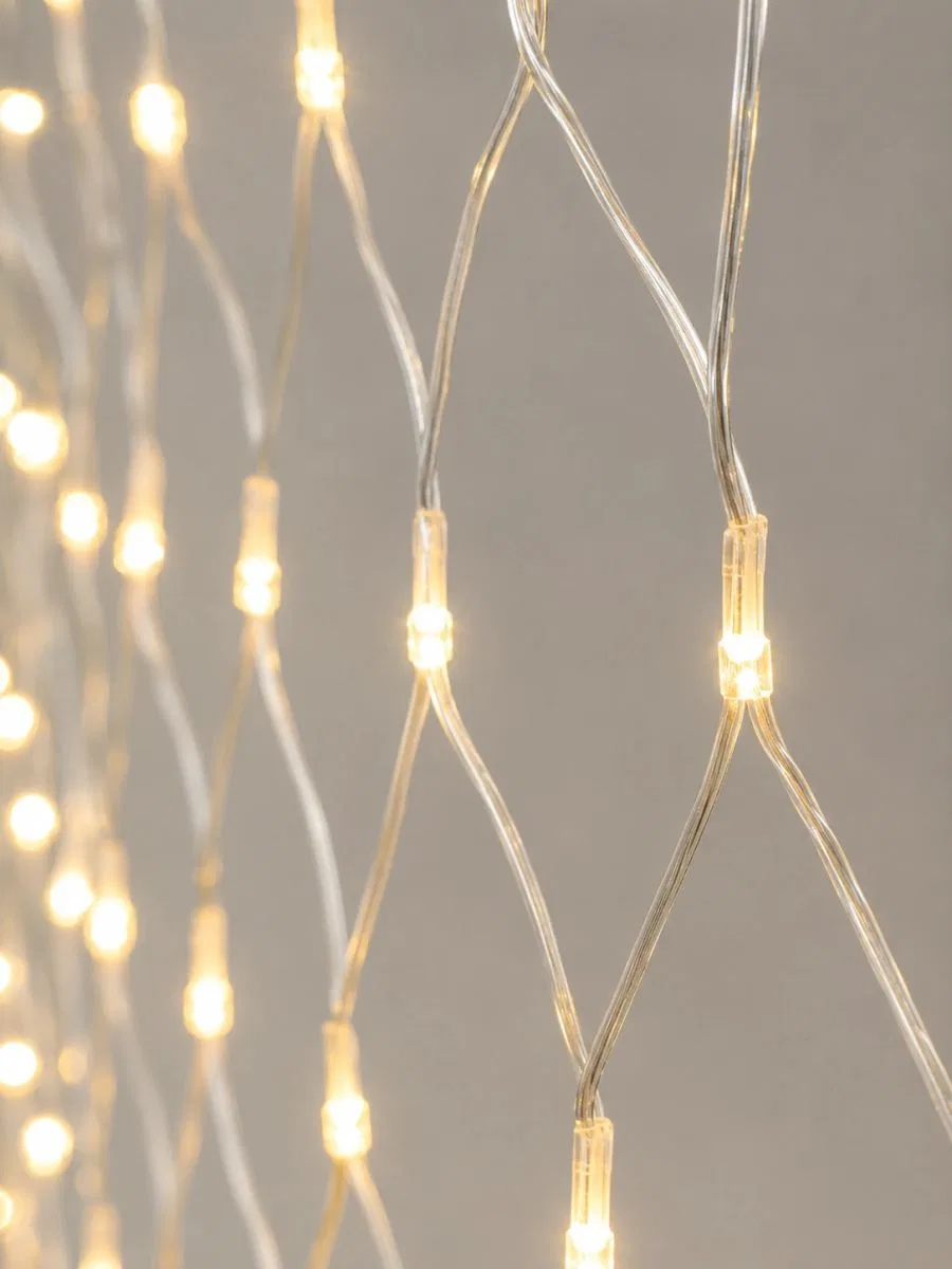 İç Ve Dış Mekân Kullanımına Uygun 3x3 Metre Led Işık Ağı görsel 2