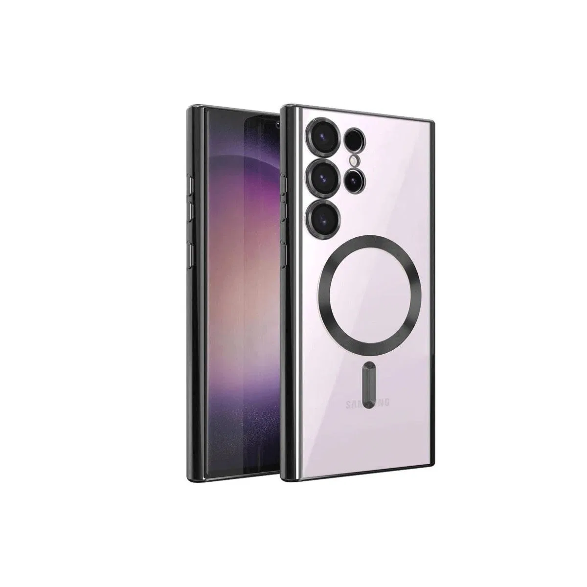Samsung Galaxy S24 Ultra Kılıf Kross Magneticsafe Kapak - Siyah