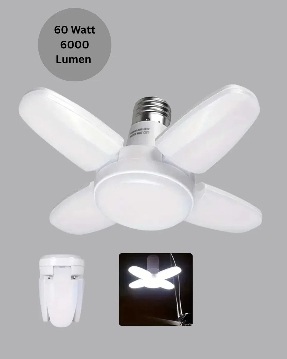 Enerji Tasarruflu LED Ampül 60 Watt 4 Kollu Beyaz Işık Yeni Nesil görsel 3