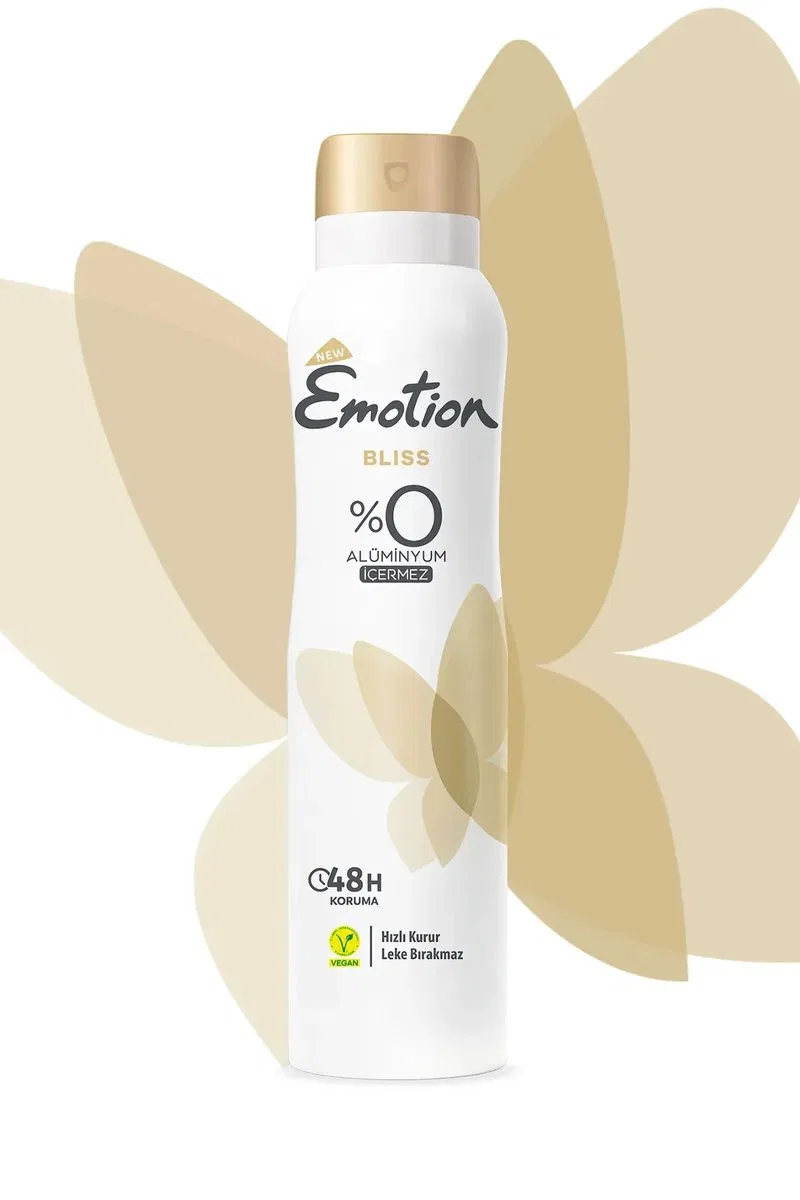2 Adet Emotion Bliss Kadın Vegan Deodorant 150 Ml Hızlı Kurur, Leke Bırakmaz görsel 2