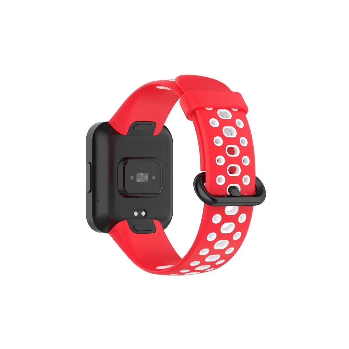 Xiaomi Redmi Watch 2 Spor Delikli Kordon - Kırmızı-beyaz görsel 2