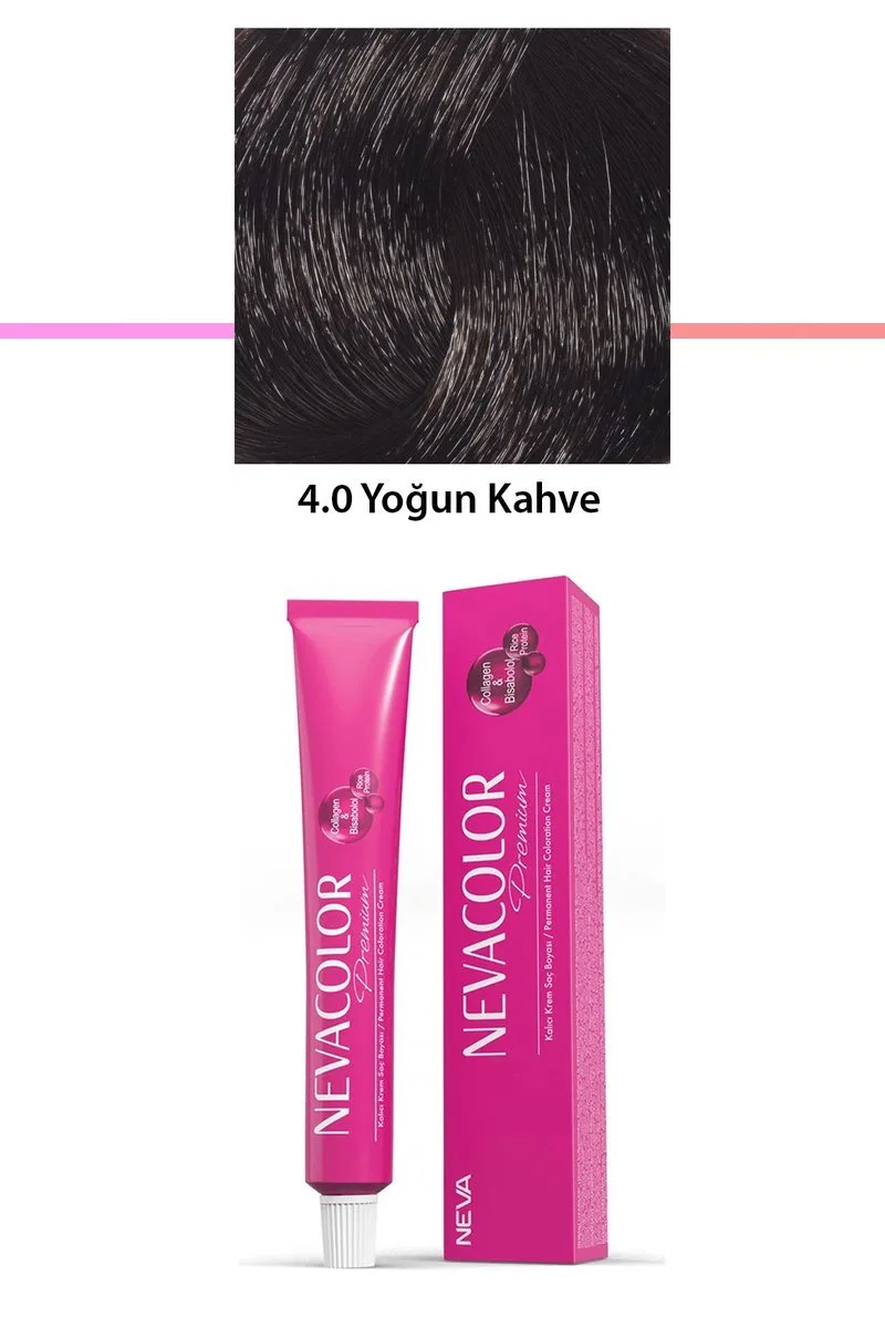 Premium 4. 0 Yoğun Kahve - Kalıcı Krem Saç Boyası 50 g Tüp