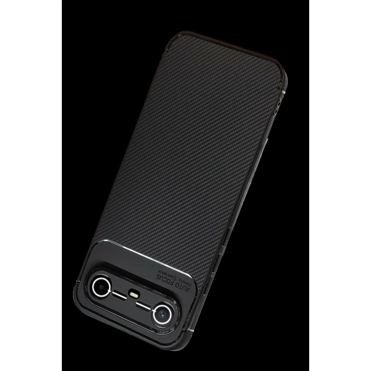 Tecno Spark Slim 5g Auto Focus Karbon Kapak - Siyah görsel 3