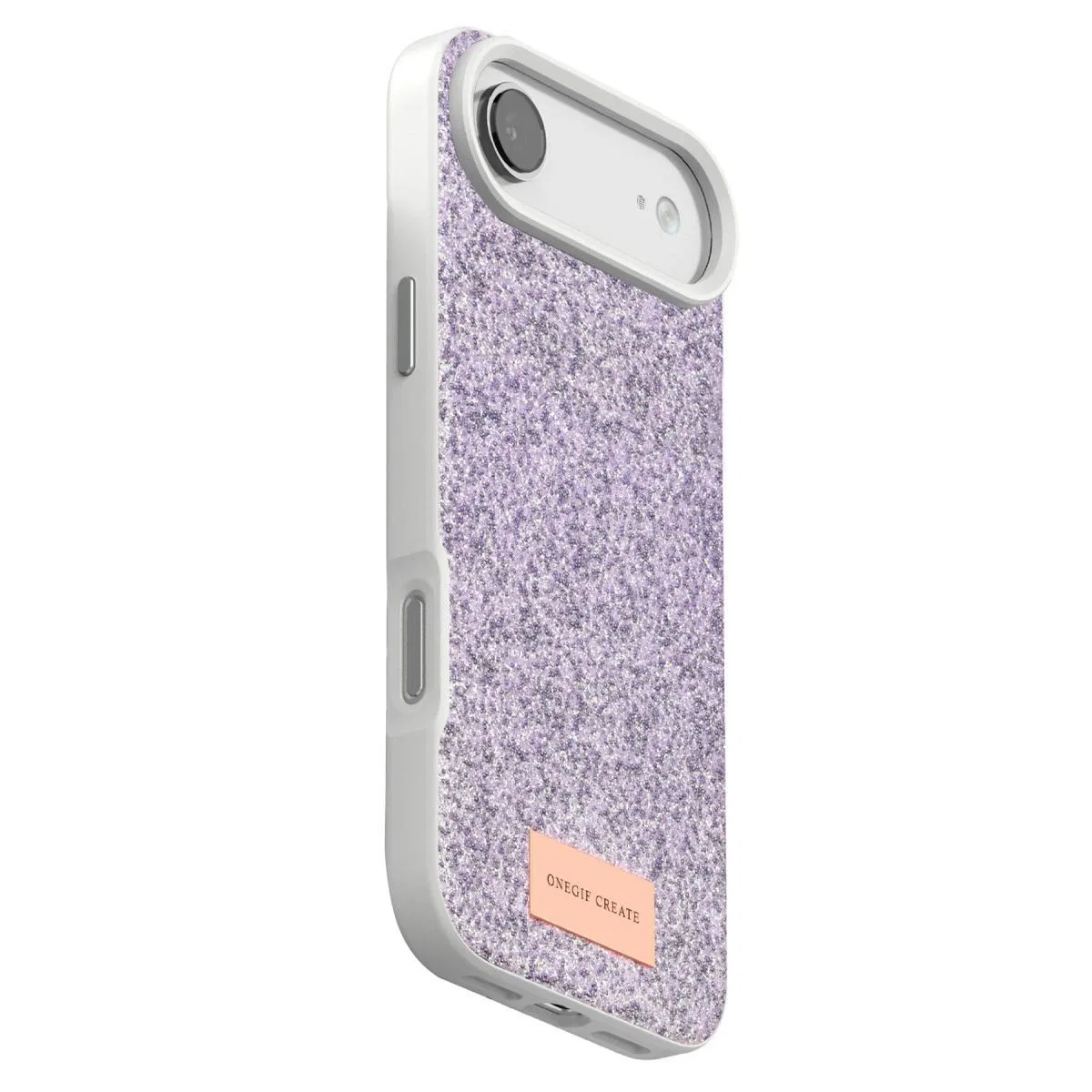 Onegif Apple İphone 17 Air Bright Simli Kapak - Lila görsel 3