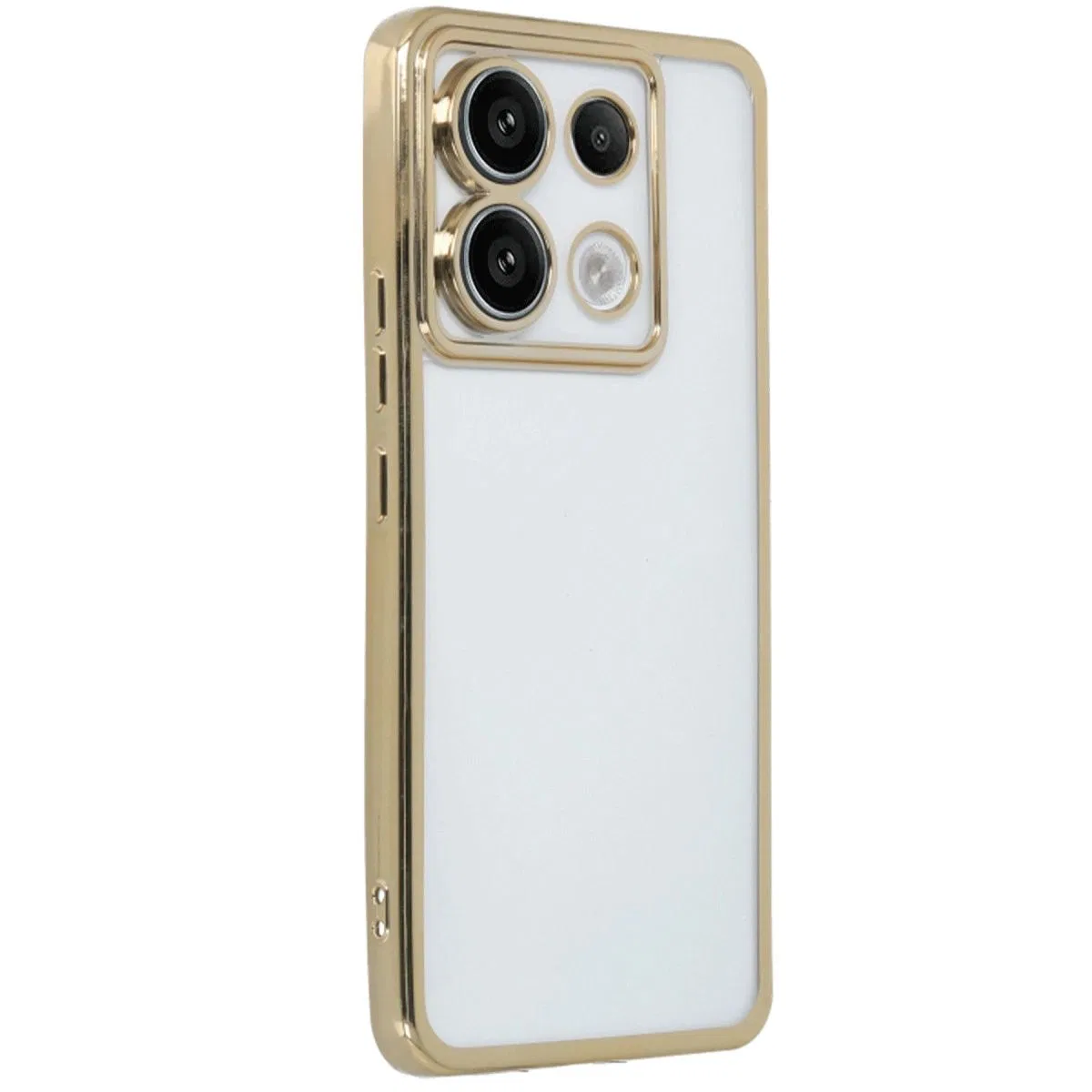Xiaomi Redmi Note 13 Pro 4g Kılıf Razer Lensli Silikon - Gold görsel 2