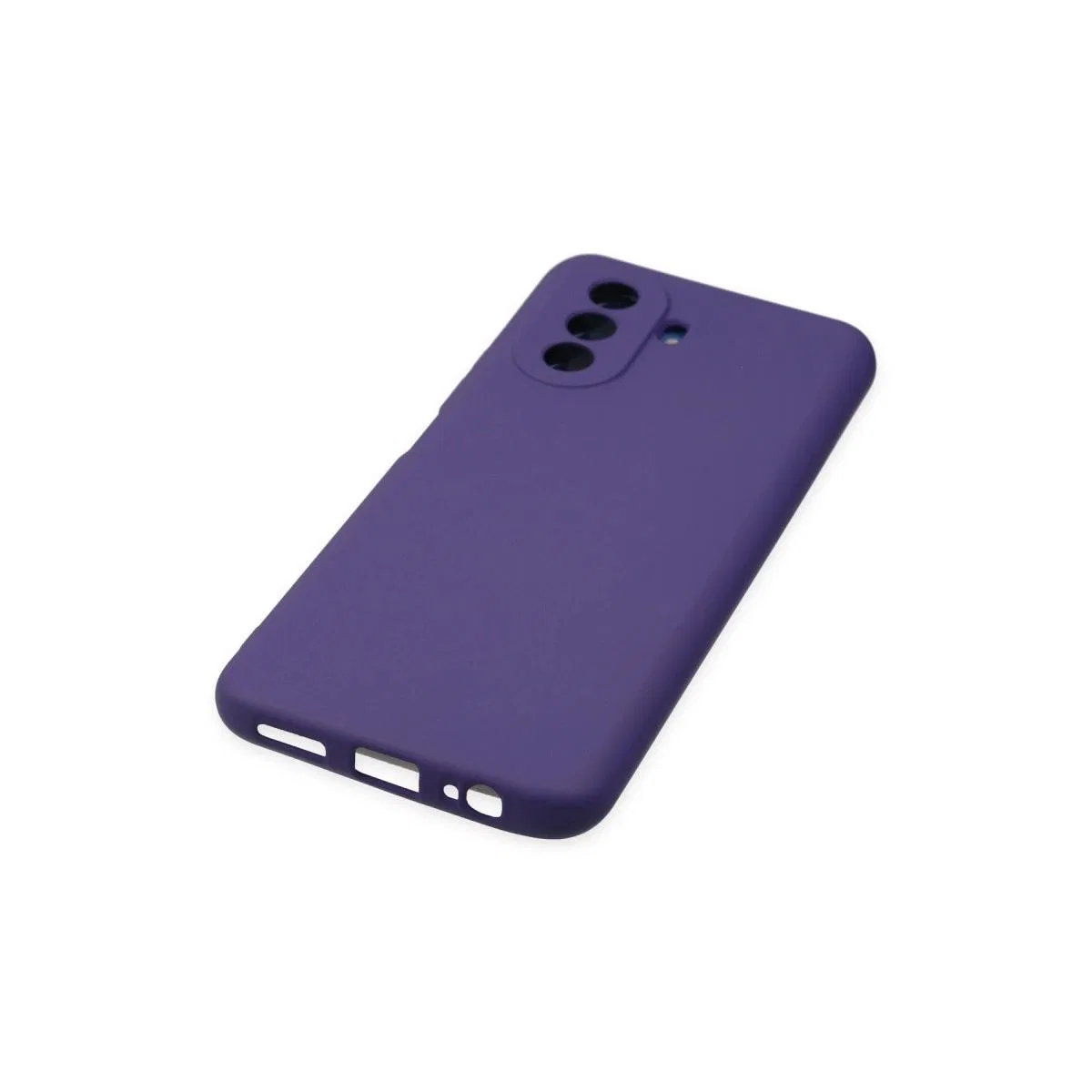 Huawei Nova Y70 Kılıf Nano İçi Kadife Silikon - Mor görsel 4