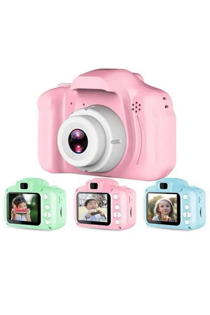 Çocuklara Özel Fotoğraf Ve Video Çeken Mini Çok Renkli Fotoğraf Makinesi görsel 3