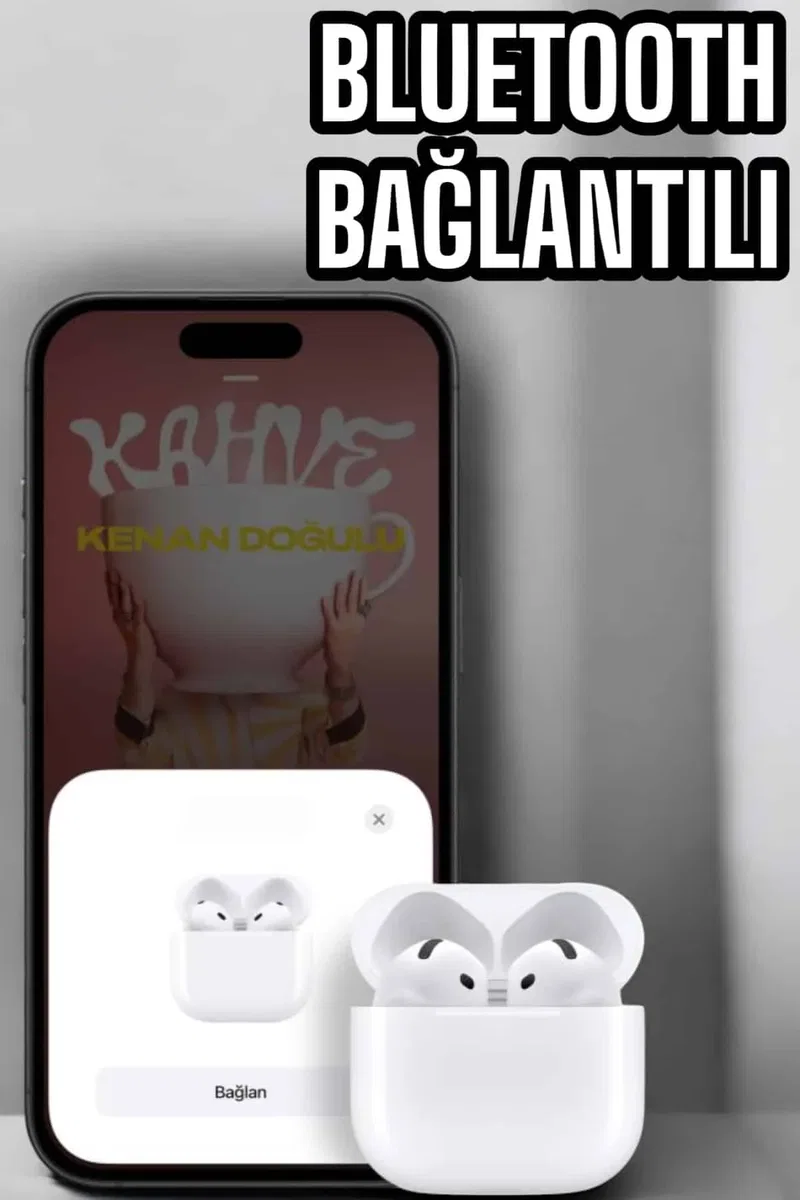 Kaliteli Ucuz İOS ve Android Uyumlu TWS Bluetooth Kulaklık ANC Özelliği görsel 2
