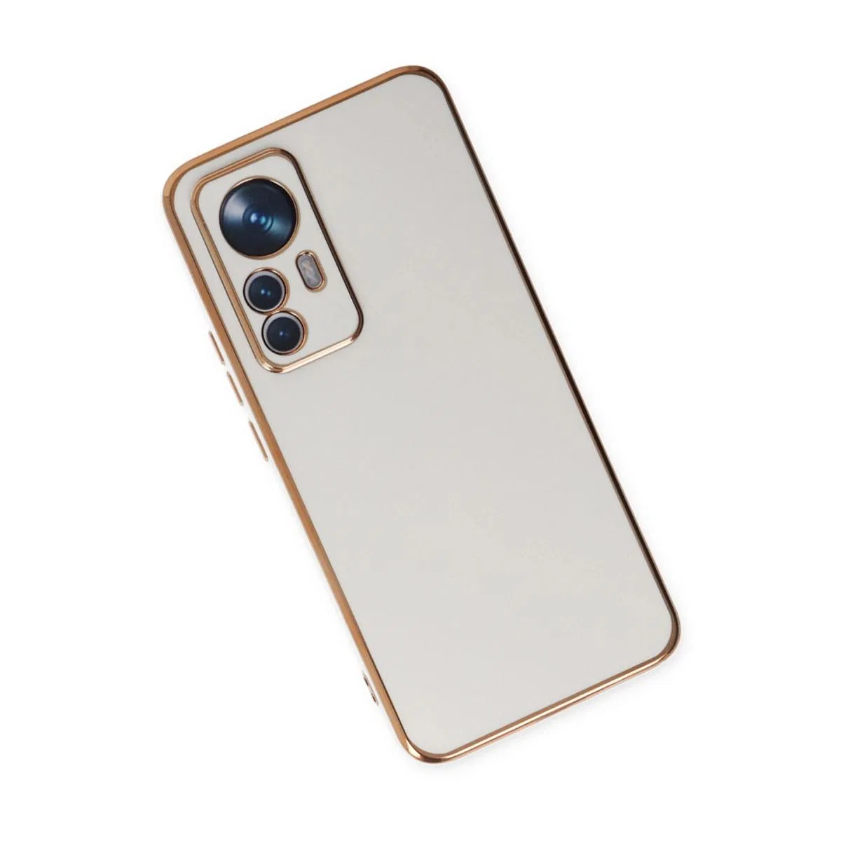 Xiaomi Mi 12t Pro Kılıf Volet Silikon - Beyaz görsel 3