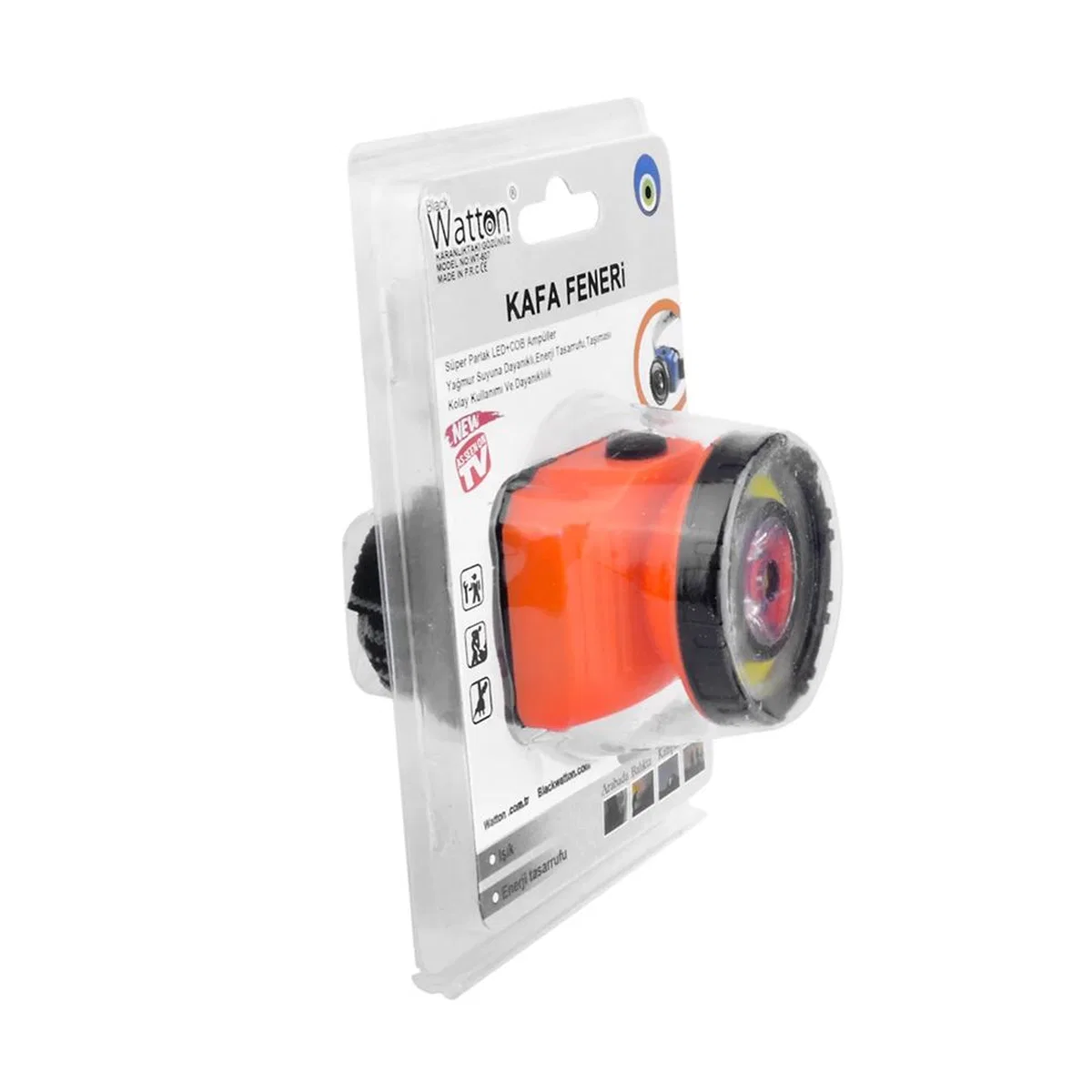 Güçlü Pilli Kafa Lambası Wt-607 görsel 3