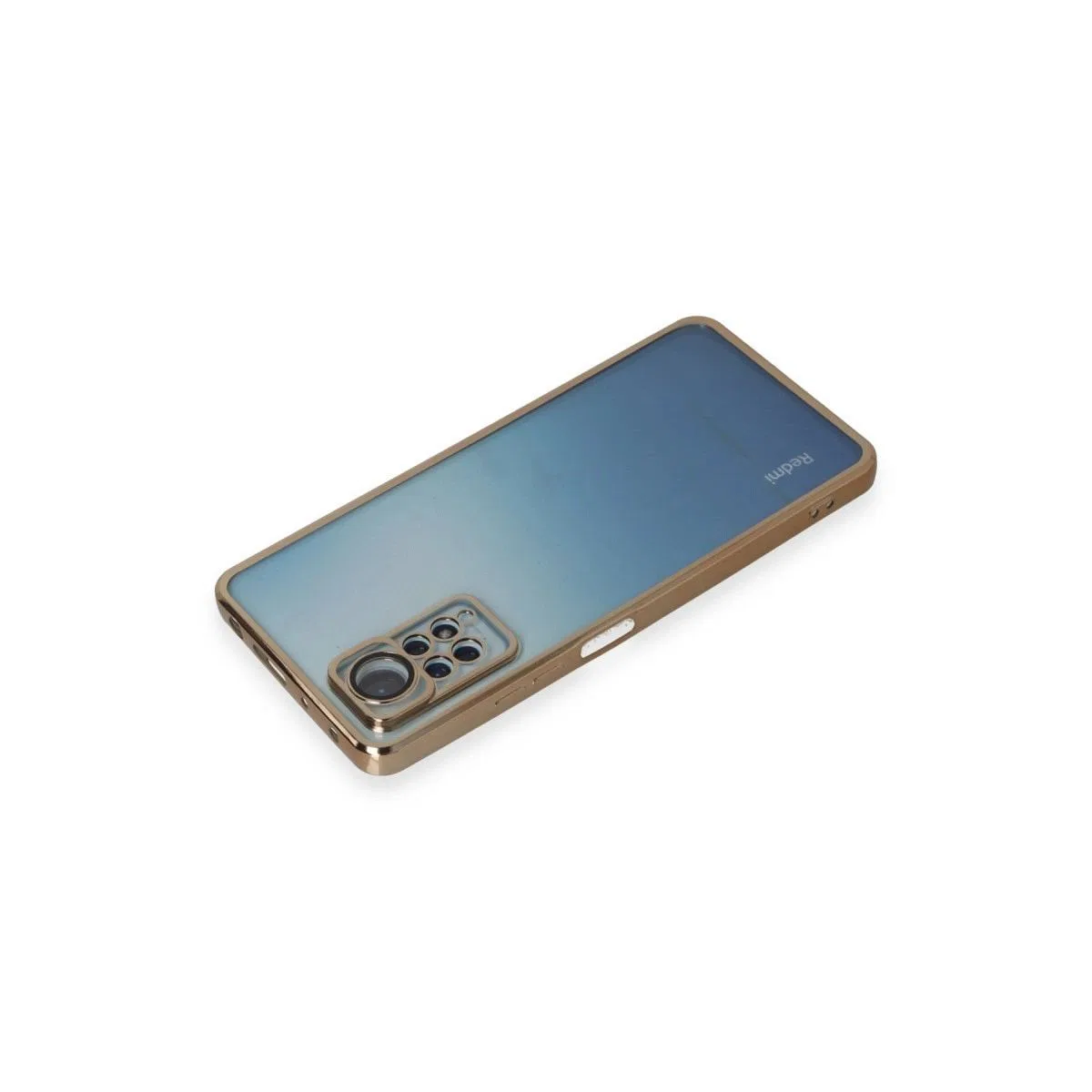 Xiaomi Redmi Note 11 Pro Kılıf Razer Lensli Silikon - Gold görsel 3