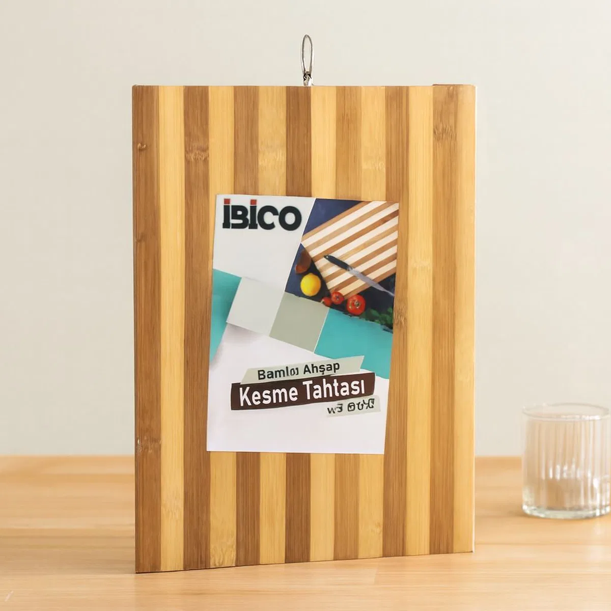 Bambu Kesme Tahtası 26x36x1. 2 cm Metal Kulplu